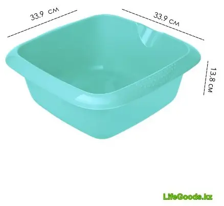 Миска LifeGoods.kz 33.9х33.9 см, пластик, 1 шт