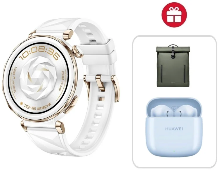 Смарт-часы Huawei Watch GT 5 Pro 42 мм белый + подарок купить,NaN