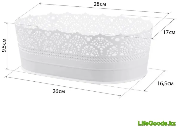 LifeGoods.kz сухарница LG50810, пластик