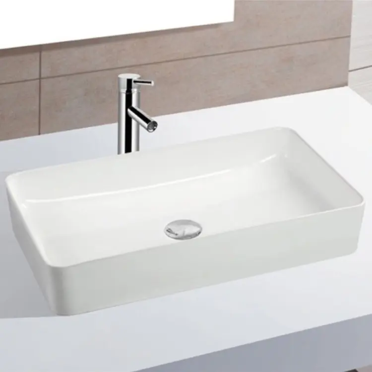 Раковина ALROSSA 8112B накладная прямоугольная 61х34.50 см, керамика купить,NaN