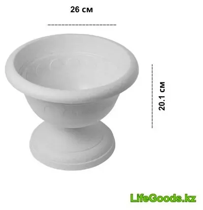 LifeGoods.kz ваза 20.1 см LG49020, пластик купить,NaN
