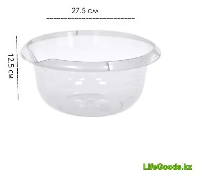 Миска LifeGoods.kz 27.5х27.5 см, пластик, 1 шт купить,NaN