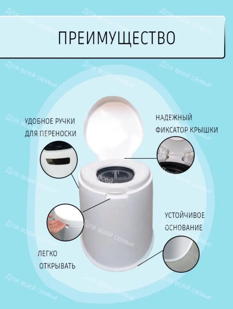 Биотуалет Переносной AT11 белый купить,NaN