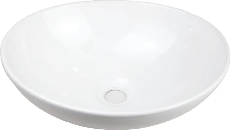 Раковина ALROSSA 8002 накладная круглая 40х40 см, керамика