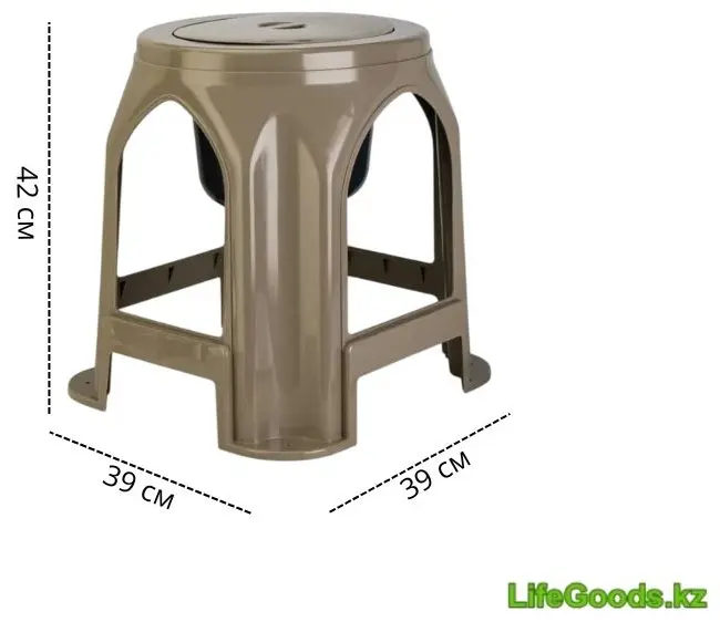 Биотуалет LifeGoods.kz переносной LG51662 бежевый купить,NaN