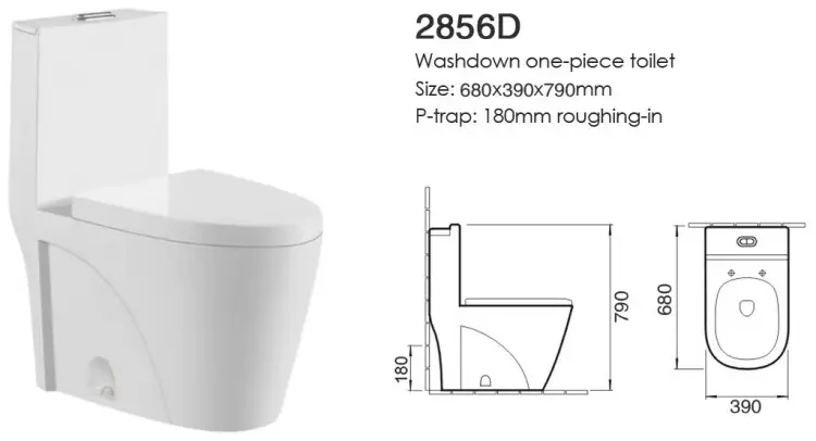 ALROSSA унитаз-моноблок 2856D, санфаянс
