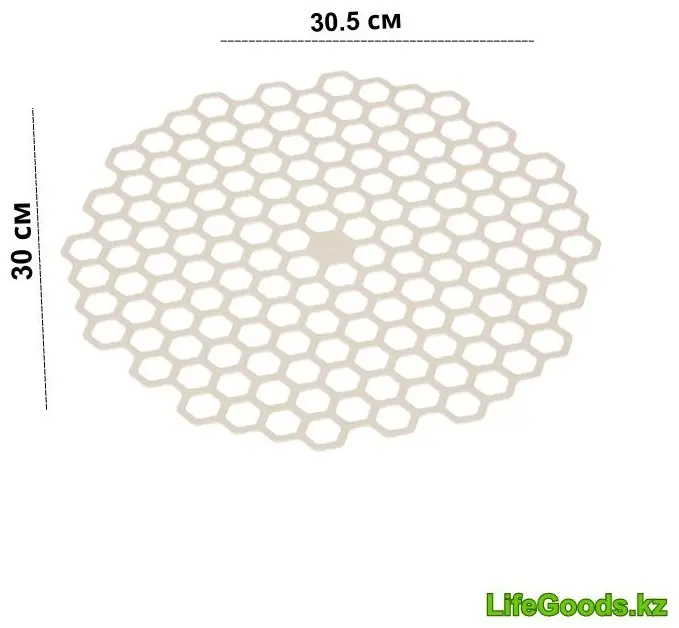 Коврик-решетка для мойки LifeGoods.kz LG48746 30.5x30см бежевый