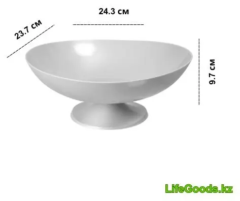 LifeGoods.kz конфетница LG48978 овальная 1 шт купить,NaN
