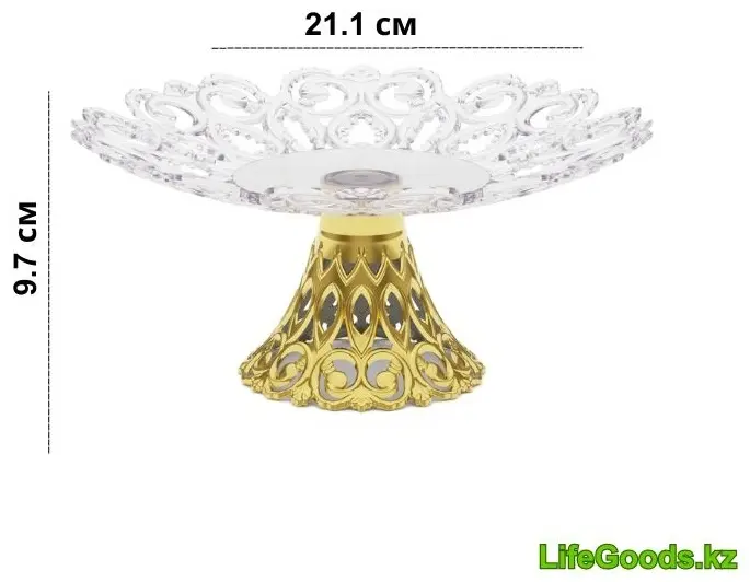 LifeGoods.kz конфетница LG48759 круглая 1 шт купить,NaN