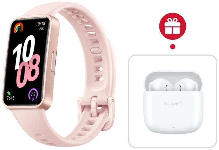 Фитнес-браслет Huawei Band 10 розовый + подарок