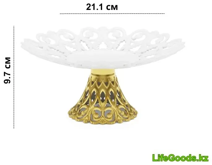 LifeGoods.kz конфетница LG48758 круглая 1 шт купить,NaN