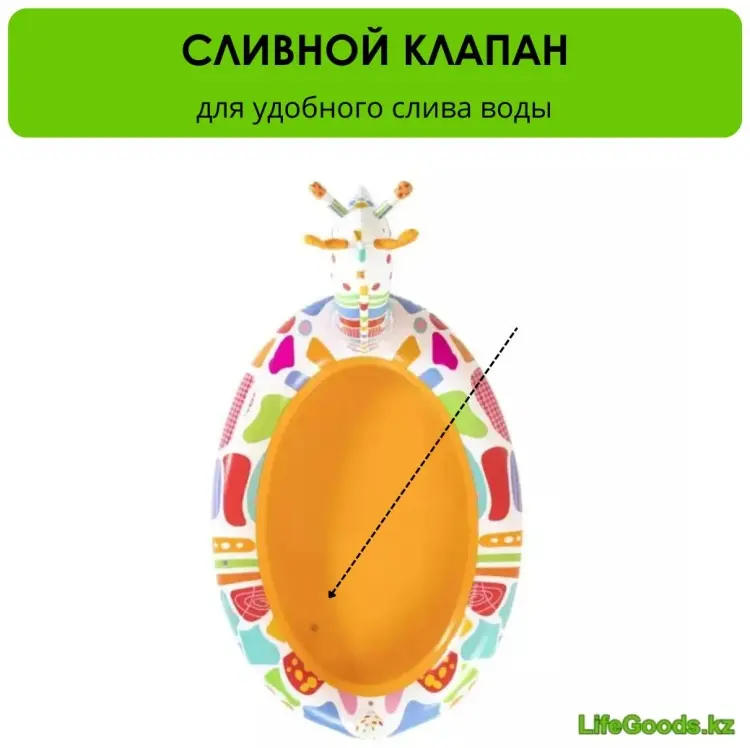 Бассейн надувной LifeGoods.kz LG34975, 266x157x13 см купить,NaN
