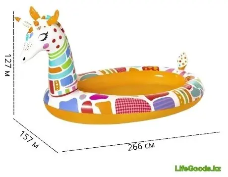 Бассейн надувной LifeGoods.kz LG34975, 266x157x13 см купить,NaN