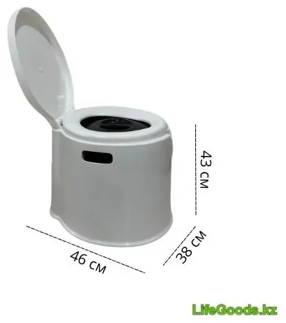 Биотуалет LifeGoods.kz переносной LG51684 белый купить,NaN