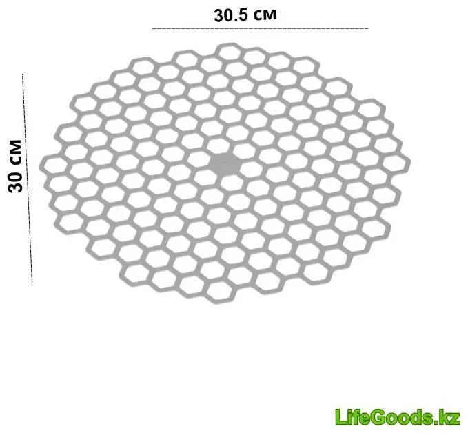 Коврик-решетка для мойки LifeGoods.kz LG48747 30.5x30см серый купить,NaN