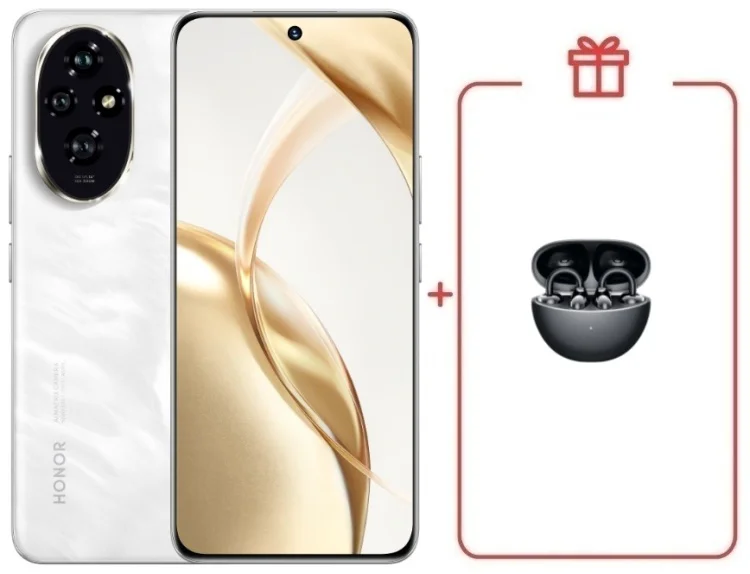 Смартфон Honor 200 8/256GB Moonlight White + подарок купить,NaN
