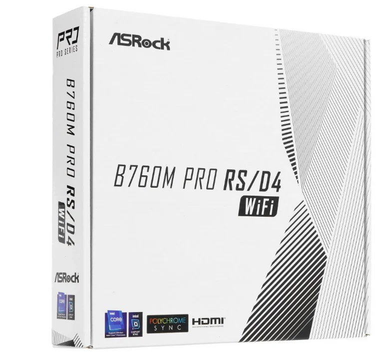 Материнская плата ASRock B760M Pro RS/D4 WiFi 90-MXBKZ0-A0UAYZ