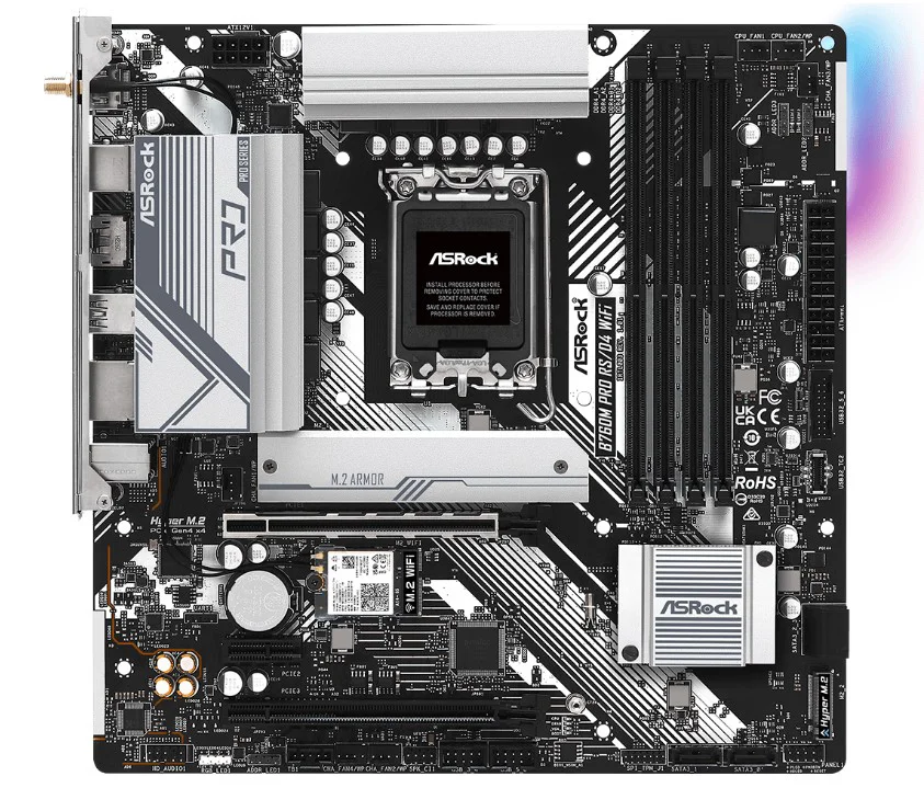 Материнская плата ASRock B760M Pro RS/D4 WiFi 90-MXBKZ0-A0UAYZ