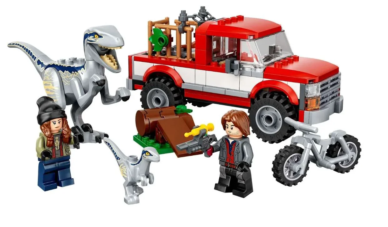 Конструктор LEGO Jurassic World Блу и поимка велоцираптора 76946