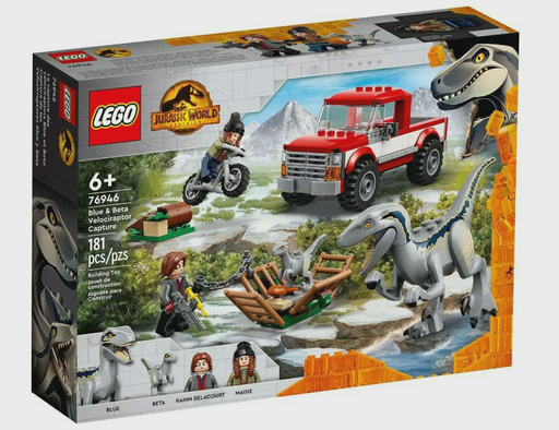Конструктор LEGO Jurassic World Блу и поимка велоцираптора 76946