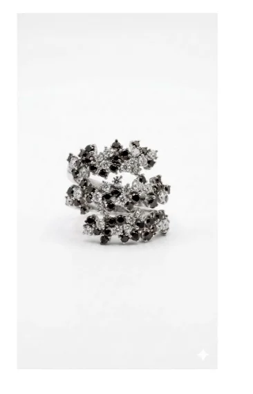 Кольцо Damiani Mimosa Flexi 81114840 белое золото 12.1гр 15-17р купить,6600000