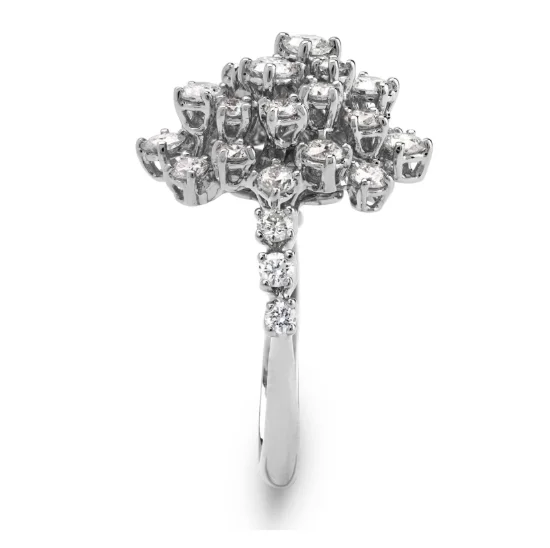 Кольцо Damiani Mimosa белое золото 4.3гр 15р купить,3270000
