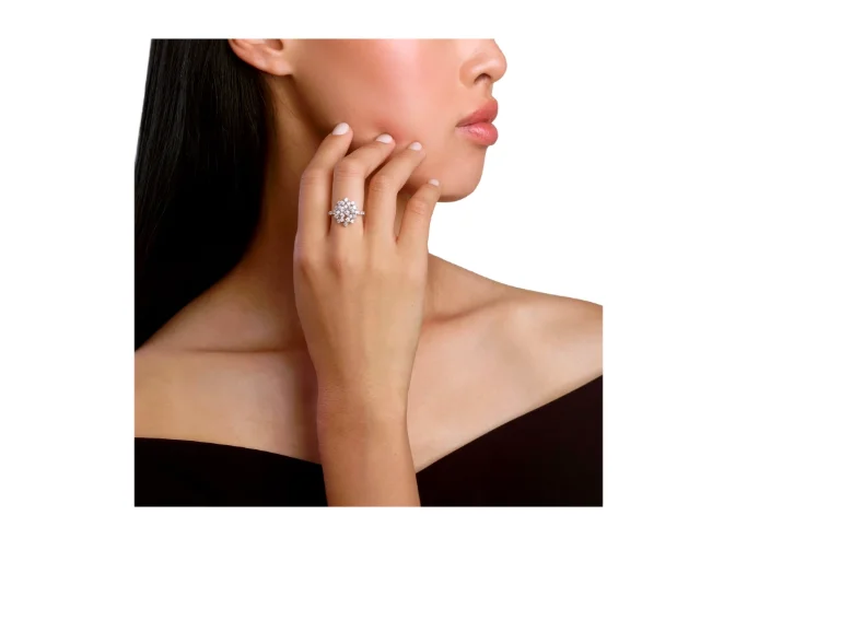 Кольцо Damiani Mimosa белое золото 4.3гр 15р купить,3270000