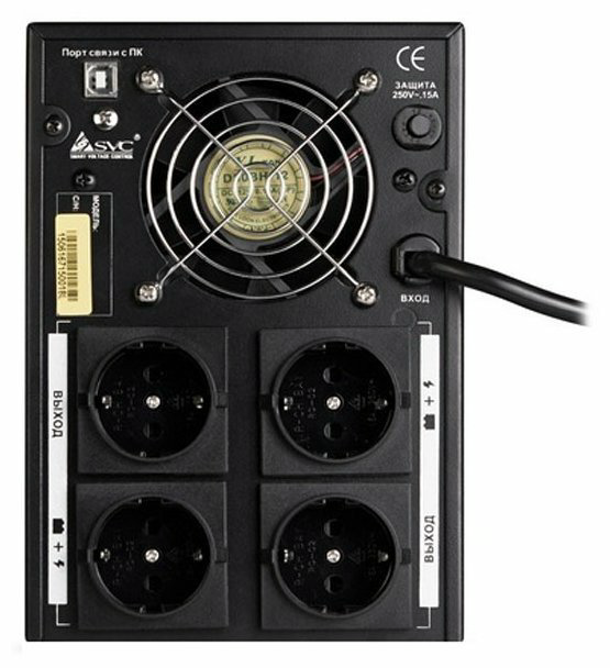 ИБП SVC V-2000-F-LCD черный купить,NaN