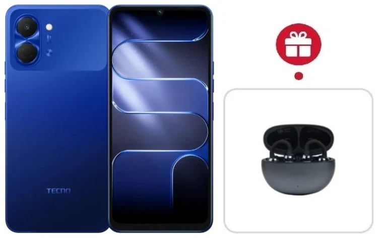 Смартфон Tecno Spark Go 3 3 ГБ/128 ГБ синий + подарок купить,NaN