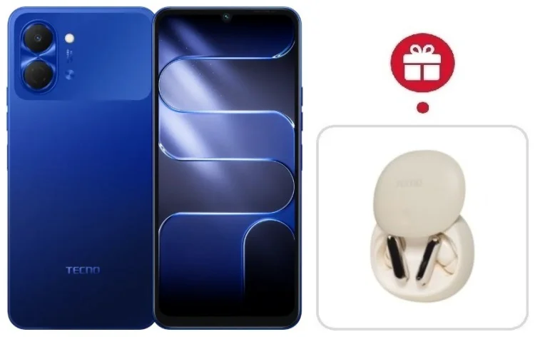 Смартфон Tecno Spark Go 3 3 ГБ/128 ГБ синий + подарок купить,NaN
