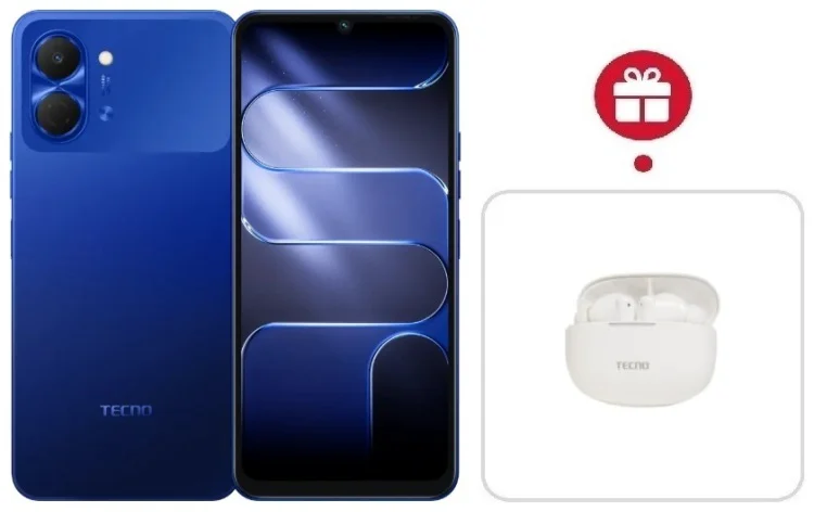 Смартфон Tecno Spark Go 3 3 ГБ/128 ГБ синий + подарок купить,NaN