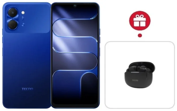Смартфон Tecno Spark Go 3 3 ГБ/128 ГБ синий + подарок купить,NaN