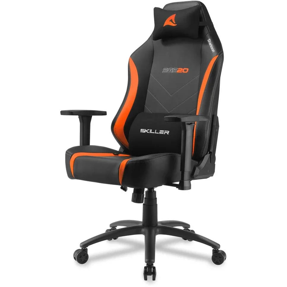 Игровое кресло Sharkoon Skiller SGS20 Black Orange SGS20-BK/OR черно-оранжевое купить,NaN