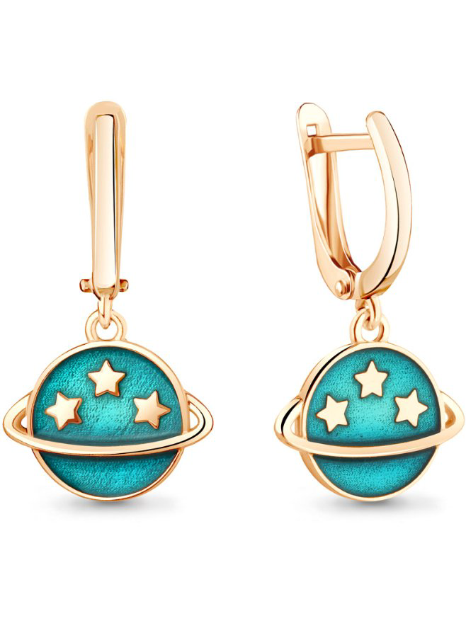 Серьги Aquamarine 33939ПЗ купить,NaN