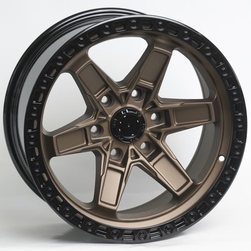 Комплект дисков Kipardo 3293 6х139.7 R18х9 СВ106.1 ЕТ0 Satin Bronze-black lip купить,NaN