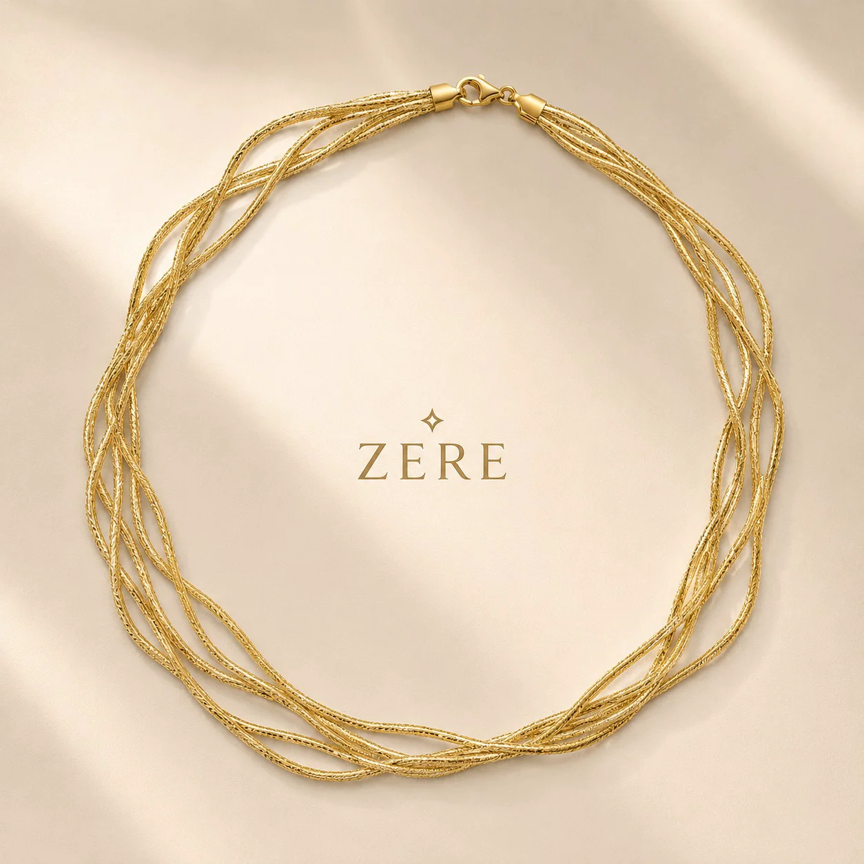 Колье Zere ZR080702 жёлтое золото 5.1гр 45см купить,554000