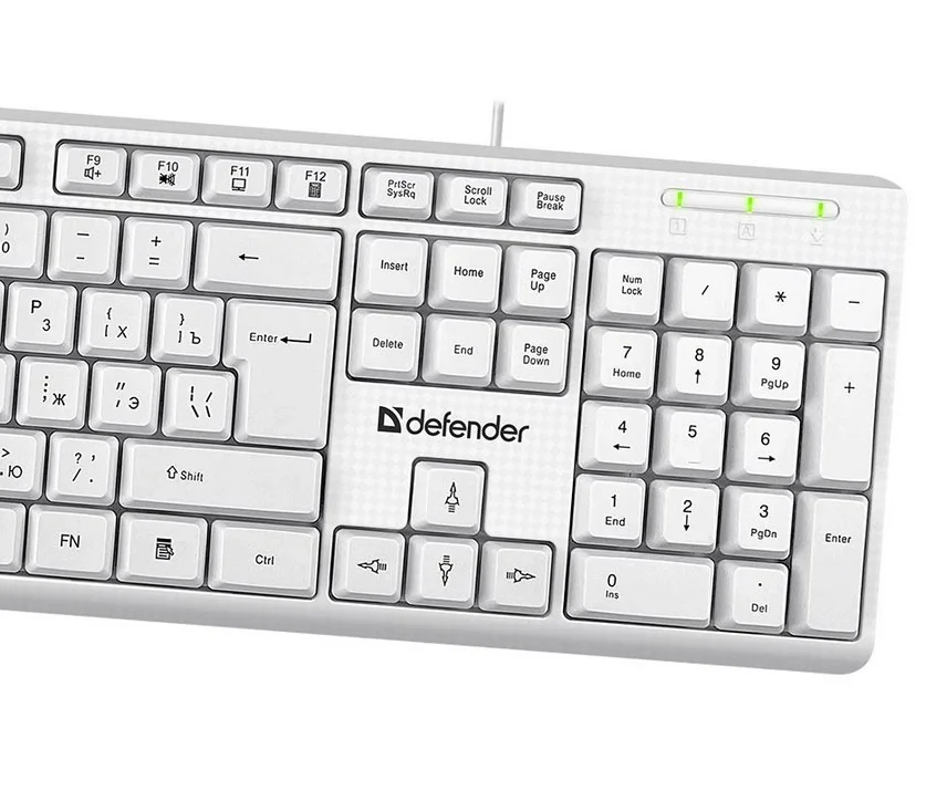 Клавиатура + мышь Defender Motion C-977 White купить,3690