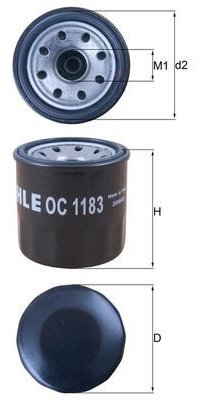 MAHLE Масляный Фильтр OC1183 купить,NaN