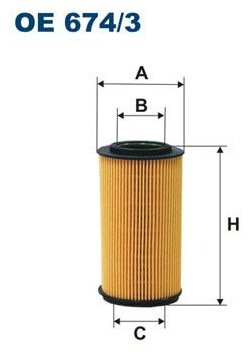 FILTRON Масляный Фильтр OE6743 купить,NaN