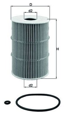 MAHLE Масляный Фильтр OX378D купить,NaN