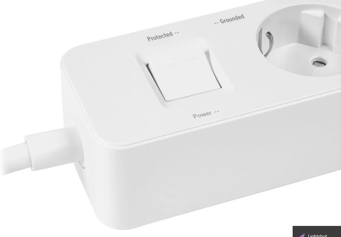 Сетевой фильтр Harper UCH-560 3м белый