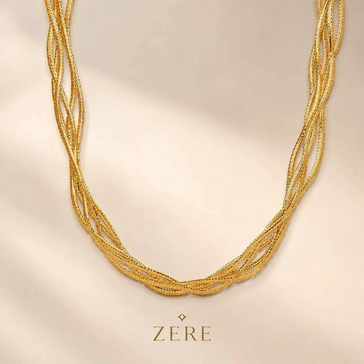 Колье Zere ZR080703 жёлтое золото 8.49гр 45см купить,926900