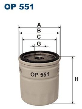 FILTRON Масляный Фильтр OP551