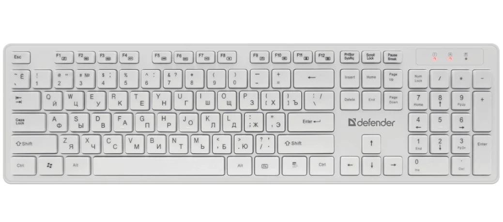 Клавиатура + мышь Defender Auckland C-987 White 