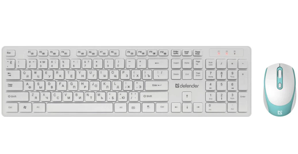 Клавиатура + мышь Defender Auckland C-987 White 