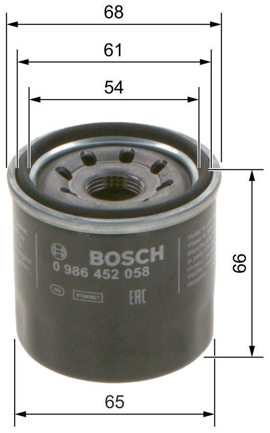 BOSCH Масляный Фильтр 0986452058