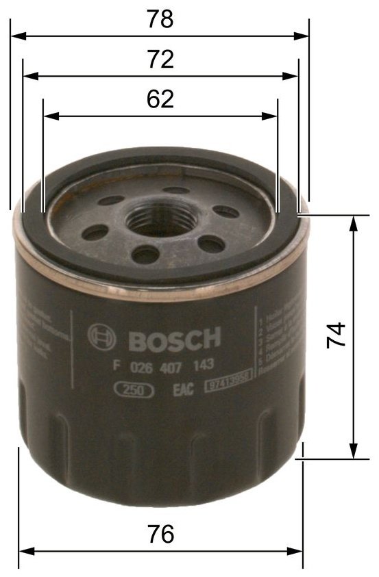 BOSCH Масляный Фильтр F026407143