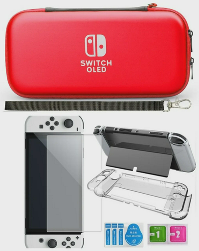 Чехол-клатч для Nintendo Switch Oled красный