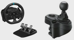 Игровой руль Logitech G923 + Driving Force Shifter черный
