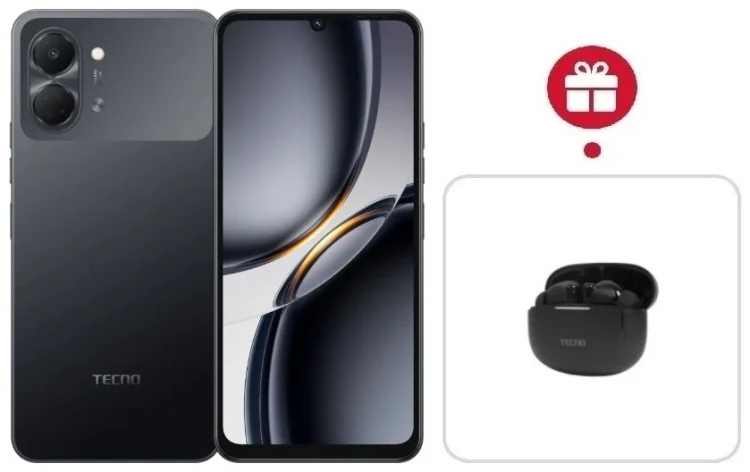 Смартфон Tecno Spark Go 3 3 ГБ/128 ГБ черный + подарок купить,NaN
